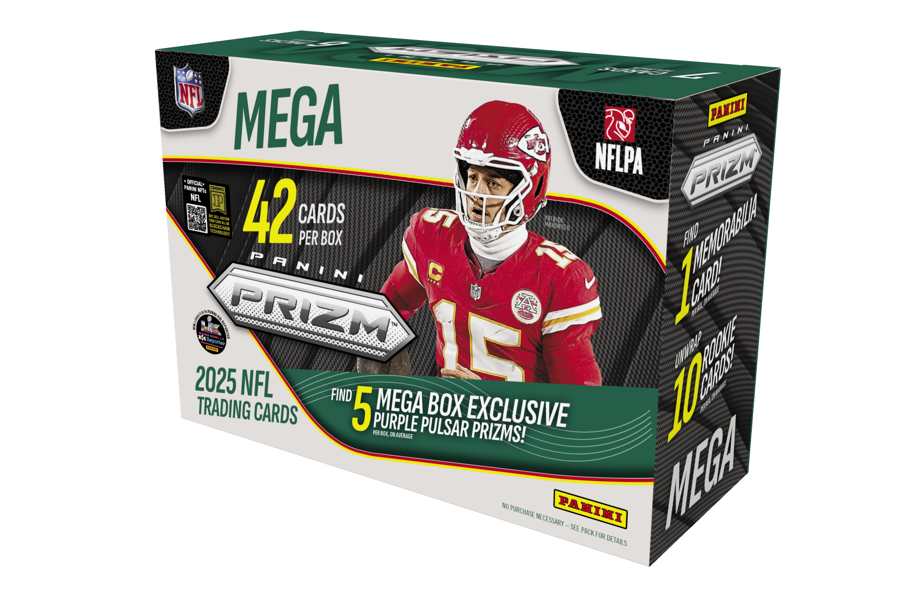 2025 Panini Prizm Football Hobby Mega Box Sealed Case (Purple Pulsar)